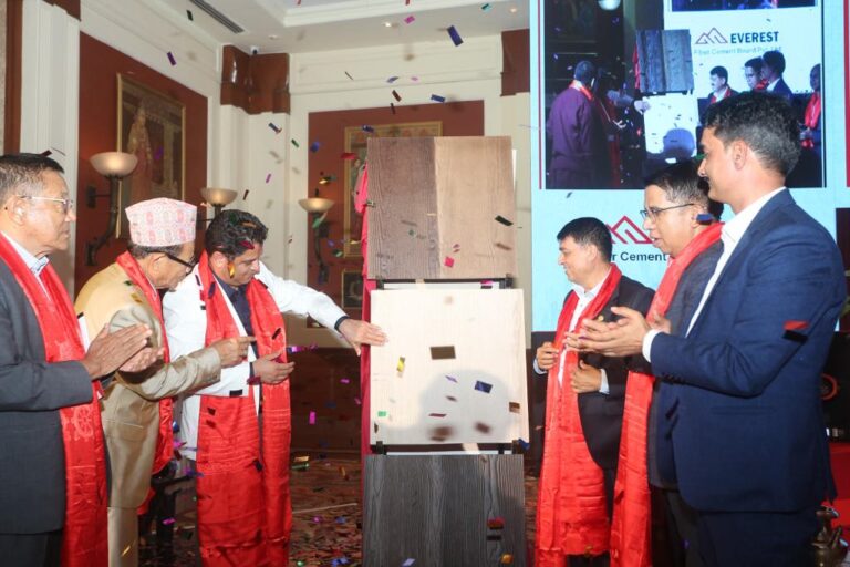 नेपाल पहिलो फाइबर सिमेन्ट बोर्ड उद्योग सञ्चालनमा